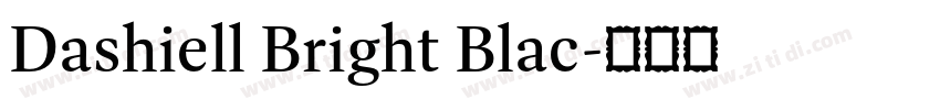 Dashiell Bright Blac字体转换